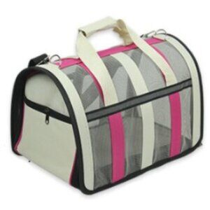 Pet Carrier, Pink Stripe